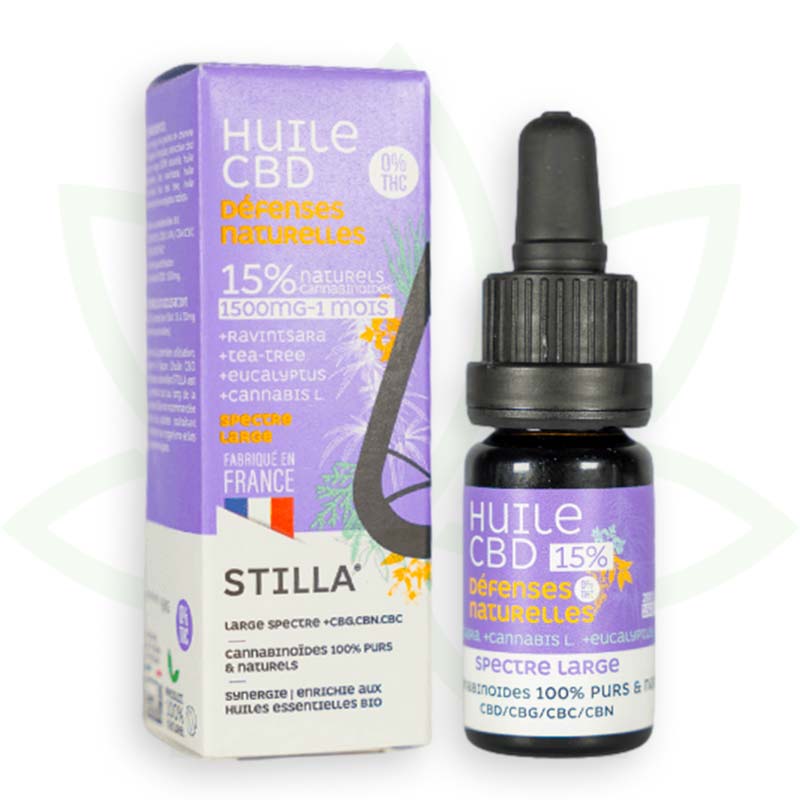 cbd looduslikud kaitsed õli 15 protsenti 10ml laia spektriga stilla france mafrenchweed 4