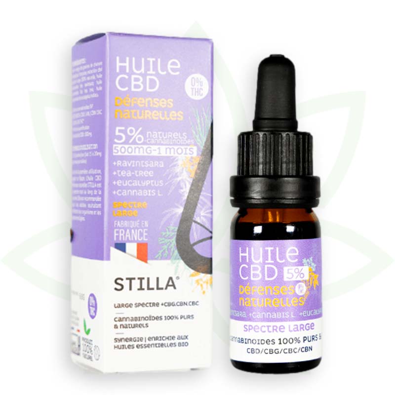 cbd looduslik kaitsevõime õli 5 protsenti 10ml laia spektriga stilla france mafrenchweed 1