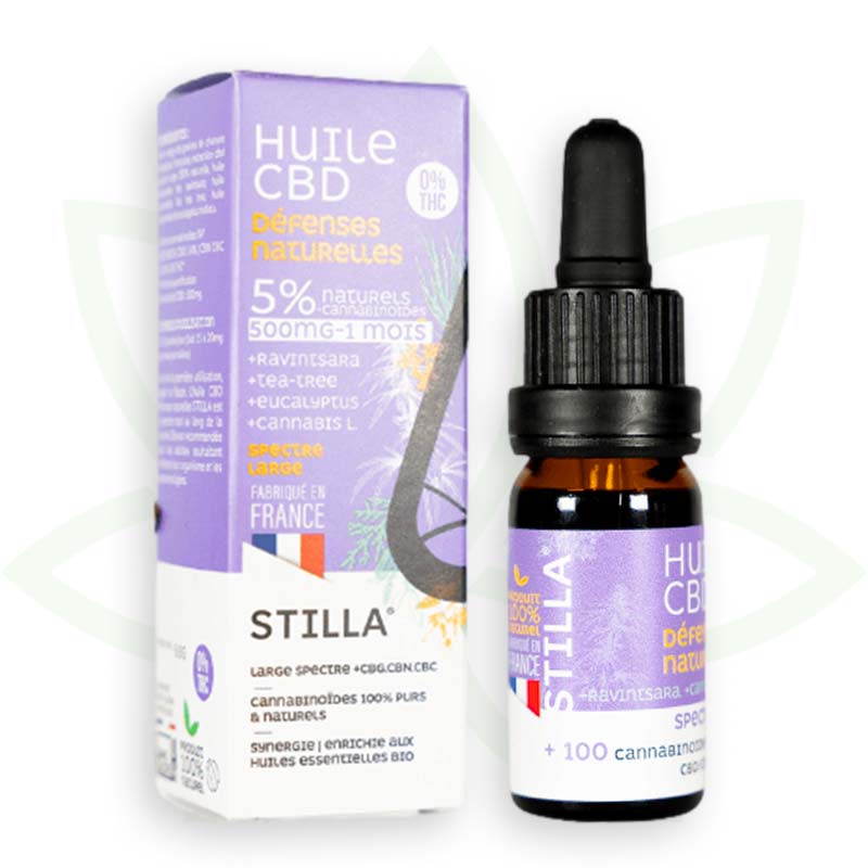 cbd looduslik kaitsevõime õli 5 protsenti 10ml laia spektriga stilla france mafrenchweed 2