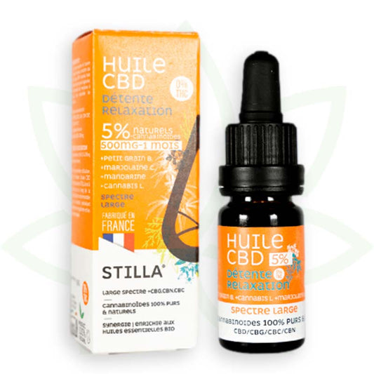 cbd õli lõõgastumine 5 protsenti 10ml laia spektriga stilla france mafrenchweed 1