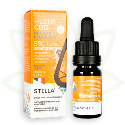 cbd õli lõõgastumine 5 protsenti 10ml laia spektriga stilla france mafrenchweed 3