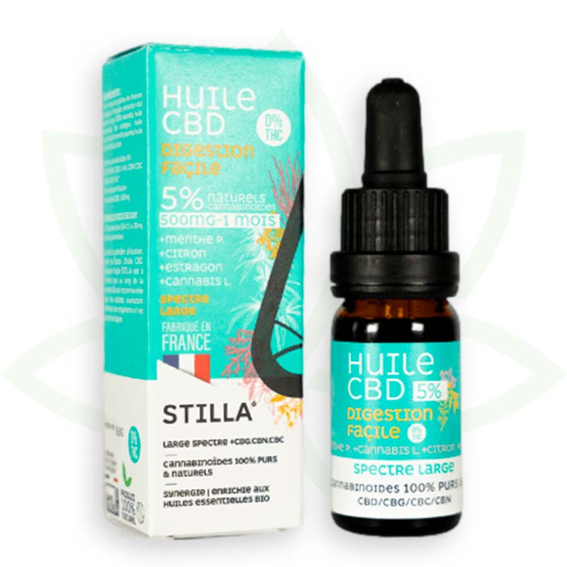 cbd õli lihtne seedimine 5 protsenti 10ml laia spektriga stilla france mafrenchweed 1