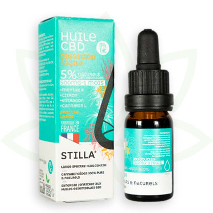 cbd õli lihtne seedimine 5 protsenti 10ml laia spektriga stilla france mafrenchweed 3