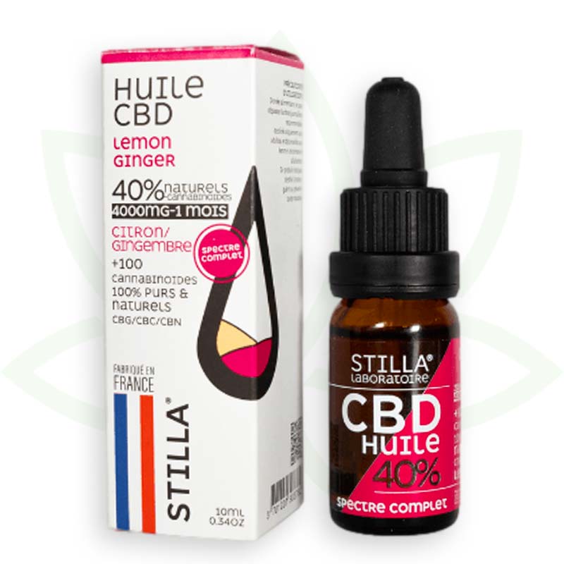 cbd õli sidruni ingver 40 protsenti 10ml täisspektri stilla france mafrenchweed 10