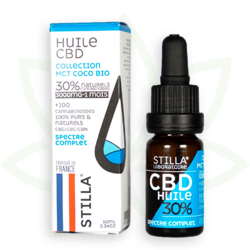 cbd õli mct kookospähkli 30 protsenti 10ml täisspektri stilla france mafrenchweed 7