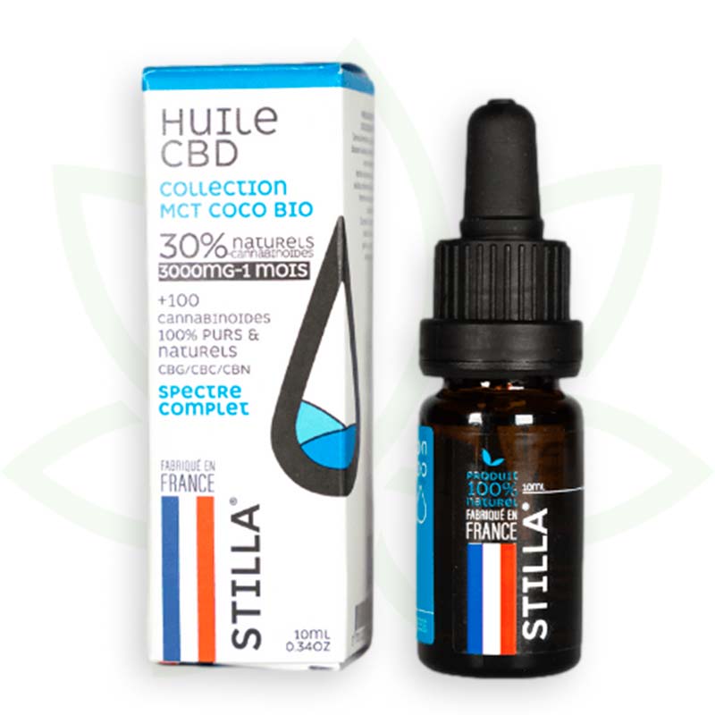 cbd õli mct kookospähkli 30 protsenti 10ml täisspektri stilla france mafrenchweed 8