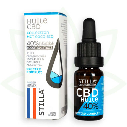 cbd õli mct kookospähkli 40 protsenti 10ml täisspektri stilla france mafrenchweed 10