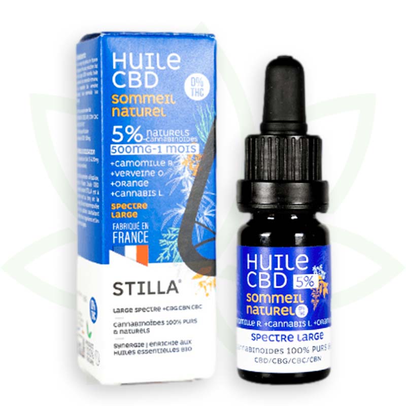 cbd õli looduslik uni 5 protsenti 10ml laia spektriga stilla france mafrenchweed 1