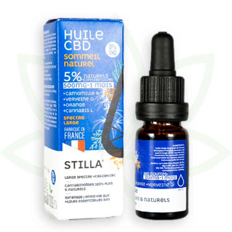 cbd õli looduslik uni 5 protsenti 10ml laia spektriga stilla france mafrenchweed 3