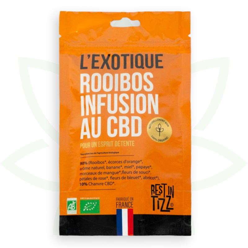 rooibos cbd eksootiline infusioon cbd orgaaniline puhkus tizz mafrenchweed 1