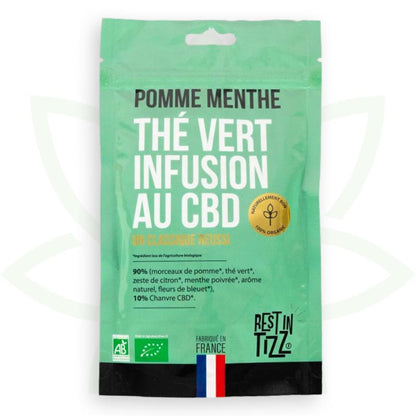 roheline cbd õunamündi piparmündi infusioon cbd orgaaniline puhkus tizz mafrenchweed 1